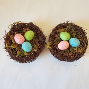 Easter Nests w/eggs